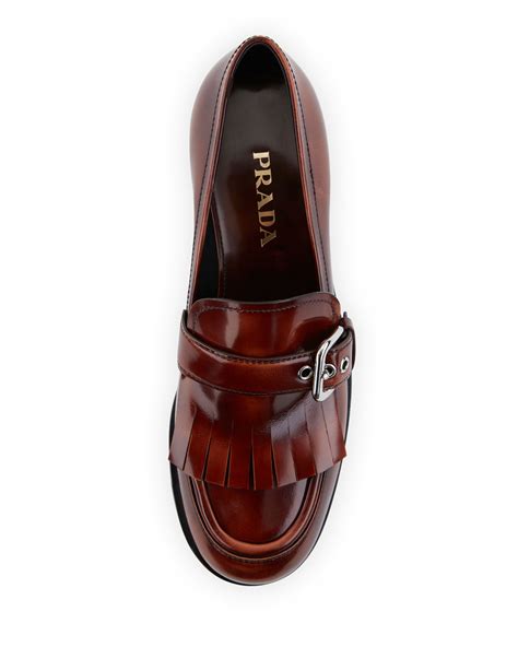 kiltie loafers prada